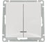 2-клавишный выключатель с подсветкой Systeme Electric (Schneider Electric) W59 10ах, механизм, белый VS510-251-1-86 10 шт 13606485438372 1