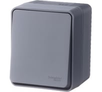 1-клавишный выключатель Systeme Electric (Schneider Electric) AtlasDesign PROFI IP54 о/у, 10 АХ, антрацит ATN544011 12 шт 13606482044774