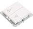 2-клавишный выключатель Systeme Electric (Schneider Electric) W59 с мех. блокировкой для жалюзи, 10ах, механизм, белый VS410-253-1-86 10 шт 13606485438273 2