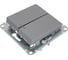 Выключатель 2-клавишный с подсветкой Systeme Electric (Schneider Electric) AtlasDesign Сталь, сх.5а, 10АХ SE ATN000953 5 шт 13606489703148 3