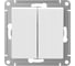 2-клавишный выключатель Systeme Electric (Schneider Electric) AtlasDesign Aqua IP44, сх.5, 10АХ, механизм, белый ATN440151 20 шт 13606481041811 2