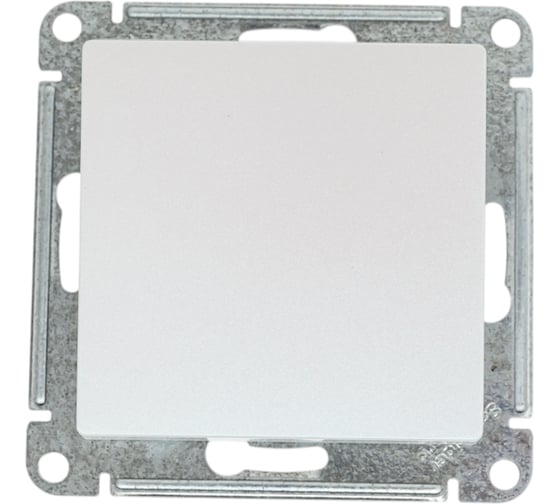 Выключатель 1-клавишный Systeme Electric Atlasdesign жемчуг, 2-полюсный, 10а, механизм ATN000421 5 шт 4690201023388 1