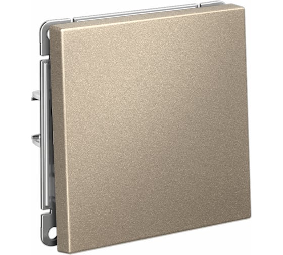 Выключатель 1-клавишный Systeme Electric ArtGallery Шампань, кнопочный, 10А, механизм GAL000515 5 шт 4690201029489 1