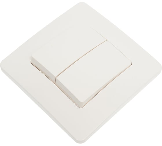 Выключатель 2-клавишный Systeme Electric (Schneider Electric) Blanca внутренний Молочный, 6А, 250В SE BLNVS006502 10 шт 13606481194753 1