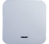 Выключатель 1-клавишный Systeme Electric (Schneider Electric) ОП Blanca 10А IP20 сх. 1 250В с подсветкой алюминий BLNVA101113 15 шт 13606481196801