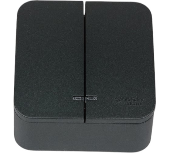 Выключатель 2-клавишный с подсветкой Systeme Electric (Schneider Electric) Blanca наружный Антрацит SE BLNVA105106 15 шт 13606481197914 1