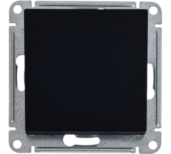 Выключатель 1-клавишный Systeme Electric Atlasdesign карбон, 2-полюсный, 10а, механизм ATN001021 5 шт 4690201023500 1