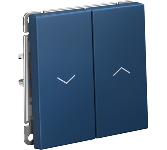 Выключатель 2-клавишный Systeme Electric ArtGallery Аквамарин, для жалюзи, 2х сх.4, 10А, механизм GAL001119 5 шт 4690201034216 1