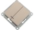 Выключатель 2-клавишный с подсветкой Systeme Electric Atlasdesign песочный, сх.5а, 10ах ATN001253 5 шт 13606485819775 2