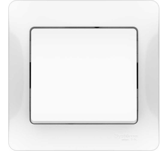 1-клавишный выключатель Systeme Electric GLOSSA сх.1, 10АХ, в сборе, быстрозажим. клем., белый GSL000112S 15 шт 13606482109541 1