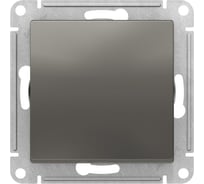 Выключатель 1-клавишный Systeme Electric Atlasdesign сталь, 2-полюсный, 10а, механизм ATN000921 5 шт 4690201023487