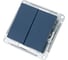 Выключатель 2-клавишный Systeme Electric Atlasdesign аквамарин, сх.1, 10ах ATN001151 5 шт 13606485819799 2