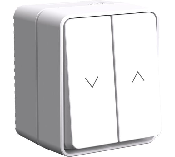 2-клавишный выключатель Systeme Electric Atlasdesign profi ip54 для жалюзи, 2хсх.4, белый ATN540119 12 шт 4690201021902 1