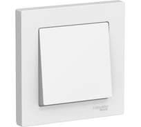 Выключатель 1-клавишный Systeme Electric Atlasdesign лотос, сх.1, 10ах, в сборе ATN001312 5 шт 4690201024484