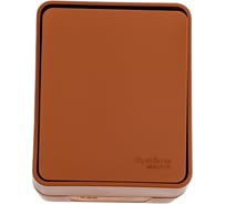 1-клавишный выключатель Systeme Electric ATLASDESIGN PROFI IP54 о/у, сх.1, 10АХ, терракотовый ATN547011 12 шт 4690201045649