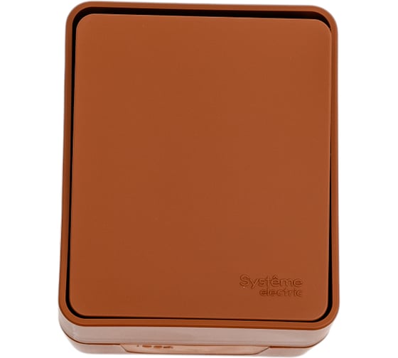 1-клавишный выключатель Systeme Electric ATLASDESIGN PROFI IP54 о/у, сх.1, 10АХ, терракотовый ATN547011 12 шт 4690201045649 1