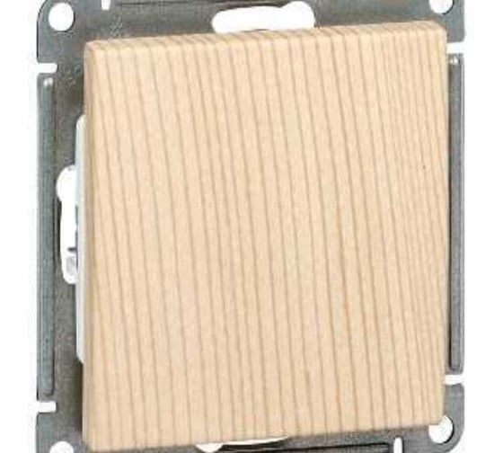 Выключатель 1-клавишный Systeme Electric Wessen 59 сосна, 10ах VS110-154-7-86 10 шт 13606485437955 1