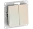 2-клавишный выключатель Systeme Electric ATLASDESIGN сх.5, 10АХ, мех., быстрозажим. клем., жемчуг ATN000451S 10 шт 13606482108575 2