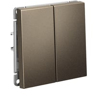 Выключатель 2-клавишный Systeme Electric ArtGallery Мокко, кнопочный, сх.2, 10А, механизм GAL000617 5 шт 4690201029724