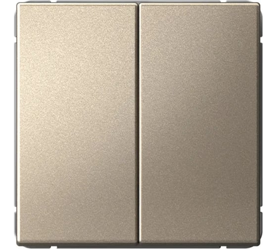 2-клавишный выключатель Systeme Electric ARTGALLERY 10АХ, механизм, быстрозажим. клем., шампань GAL000551S 10 шт 4690201038962 1