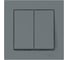 2-клавишный выключатель Systeme Electric ATLASDESIGN сх.5, 10АХ, в сборе, быстрозажим. клем., грифель ATN000752S 10 шт 13606482108704 2