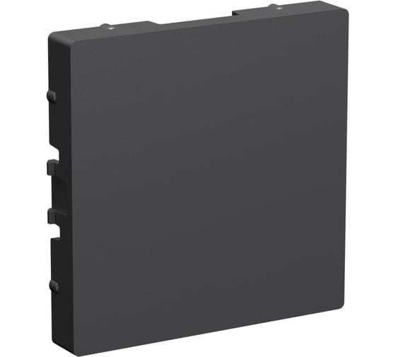 Заглушка без суппорта Systeme Electric Atlasdesign базальт для многопостовых рамок ATN001409 5 шт 4690201024422 1