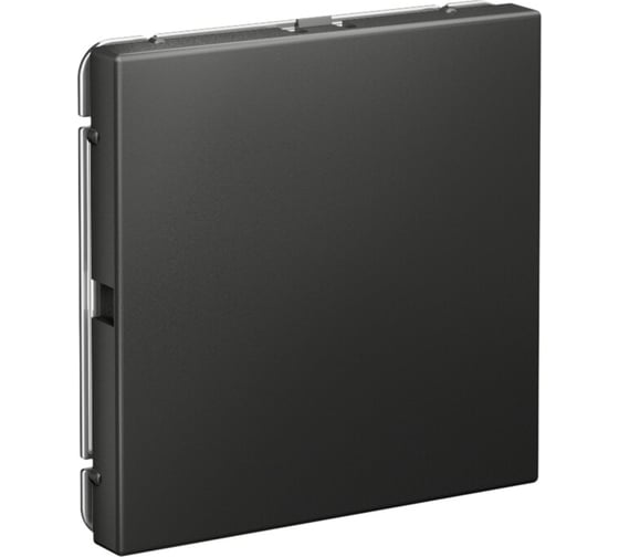 Заглушка без суппорта Systeme Electric ArtGallery Базальт для многопостовых рамок GAL001409 5 шт 4690201033820 1