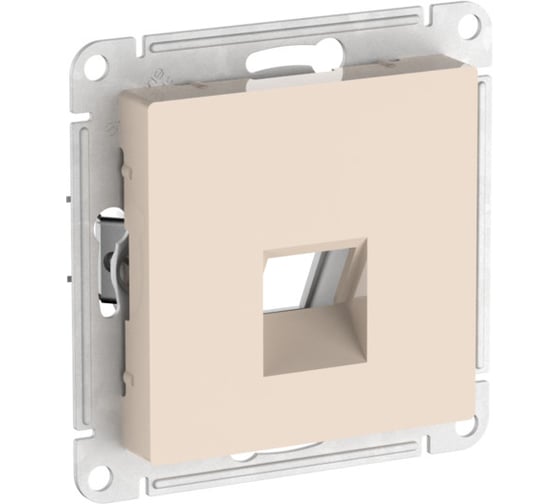 Накладка Systeme Electric ATLASDESIGN для информационных функций типа Keystone, бежевый ATN000284 10 шт 4690201059080 1