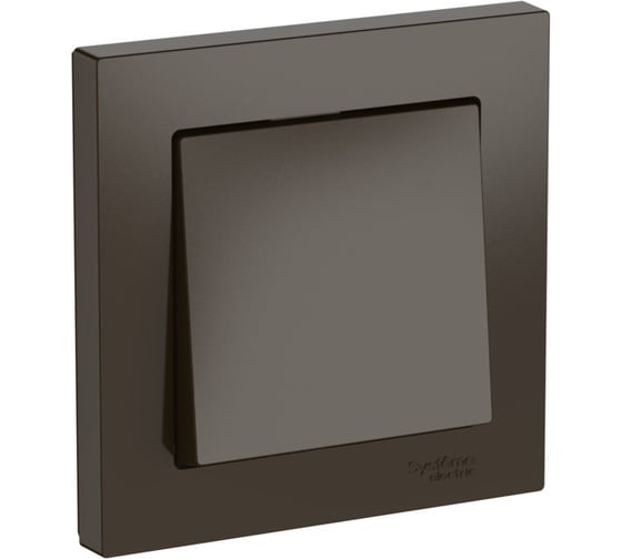 1-клавишный выключатель Systeme Electric ATLASDESIGN сх.1, 10АХ, в сборе, быстрозажим. клем., МОККО ATN000612S 10 шт 13606482107561 1