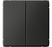 2-клавишный выключатель Systeme Electric ARTGALLERY 10АХ, механизм, быстрозажим. клем., БАЗАЛЬТ GAL001451S 5 шт 4690201039129