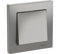1-клавишный выключатель Systeme Electric ATLASDESIGN сх.1, 10АХ, в сборе, быстрозажим. клем., СТАЛЬ ATN000912S 5 шт 13606482107592