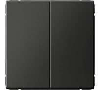 2-клавишный переключатель Systeme Electric ARTGALLERY 10АХ, механизм, быстрозажим. клем., БАЗАЛЬТ GAL001465S 5 шт 4690201039778