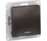 Механизм выключателя Systeme Electric (Schneider Electric) 1-кл. ATLAS DESIGN с подсветкой сх.1а 10АХ мокко 1240356 ATN000613 10 шт 13606489702011 2