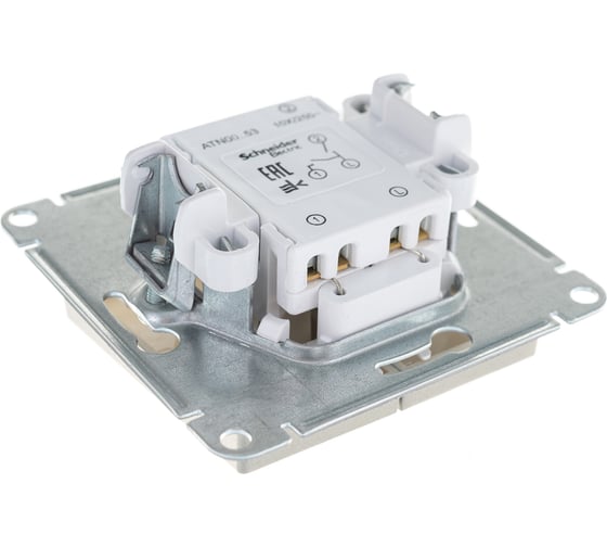 Механизм выключателя Systeme Electric (Schneider Electric) 2-кл. ATLAS DESIGN с подсветкой сх.5а 10АХ шампань ATN000553 10 шт 13606489584846