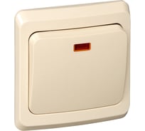 Выключатель кнопочный 1-клавишный Systeme Electric (Schneider Electric) СП Этюд с инд. крем. SchE KC10-002K 20 шт 4607098940940