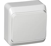 Выключатель кнопочный 1-клавишный Systeme Electric (Schneider Electric) ОП Этюд 10А бел. KA10-001B 25 шт 4607098940520