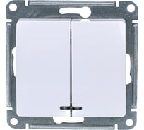Механизм выключателя Systeme Electric (Schneider Electric) 2-кл. СП GLOSSA 10А IP20 10AX с подсветкой бел. GSL000153 20 шт 13606480657365