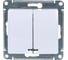 Механизм выключателя Systeme Electric (Schneider Electric) 2-кл. СП GLOSSA 10А IP20 10AX с подсветкой бел. GSL000153 20 шт 13606480657365 1