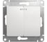 Механизм выключателя Systeme Electric (Schneider Electric) 2-кл. СП GLOSSA 10А IP20 10AX с подсветкой бел. GSL000153 20 шт 13606480657365 2