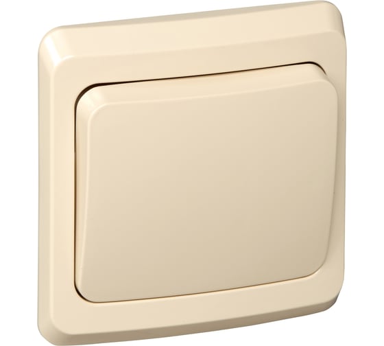 Выключатель кнопочный 1-клавишный Systeme Electric (Schneider Electric) СП Этюд 10А крем. SchE KC10-001K 20 шт 4607098940865 1
