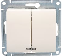 Механизм выключателя Systeme Electric (Schneider Electric) 2-кл. СП GLOSSA 10А IP20 10AX с подсветкой беж. GSL000253 20 шт 13606480657860