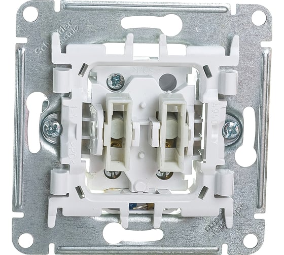 Механизм выключателя Systeme Electric (Schneider Electric) 2-кл. ATLAS DESIGN с подсветкой сх.5а 10АХ бел. ATN000153 20 шт 13606489583245