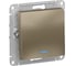 Механизм выключателя Systeme Electric (Schneider Electric) 1-кл. ATLAS DESIGN с подсветкой сх.1а 10АХ шампань 1240313 ATN000513 10 шт 13606489584648 1