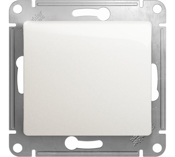 Кнопка нажимная Systeme Electric (Schneider Electric) Glossa Перламутр, сх.1, 10AX SE GSL000615 20 шт 13606485435975 1