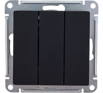 Выключатель 3-клавишный Systeme Electric (Schneider Electric) AtlasDesign Карбон, сх.1+1+1, 10АХ, механизм SE ATN001031 5 шт 13606489703353