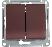 Механизм выключателя Systeme Electric (Schneider Electric) 2-кл. СП Glossa 10А IP20 сх. 5 10AX баклажан. GSL001151 5 шт 53606481208533