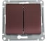 Механизм выключателя Systeme Electric (Schneider Electric) 2-кл. СП Glossa 10А IP20 сх. 5 10AX баклажан. GSL001151 5 шт 53606481208533 1