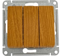 Механизм выключателя Systeme Electric (Schneider Electric) 3-кл. СП Glossa 10А IP20 сх. 1+1+1 10AX дуб GSL000531 20 шт 13606480659307