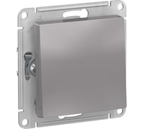 Кнопка нажимная Systeme Electric (Schneider Electric) AtlasDesign Алюминий, сх.1, 10АХ, механизм SE ATN000315 5 шт 13606489583870