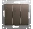 Механизм выключателя Systeme Electric (Schneider Electric) 3-кл. СП Glossa 10А IP20 сх. 1+1+1 10AX шоколад. GSL000831 5 шт 53606485436956 1